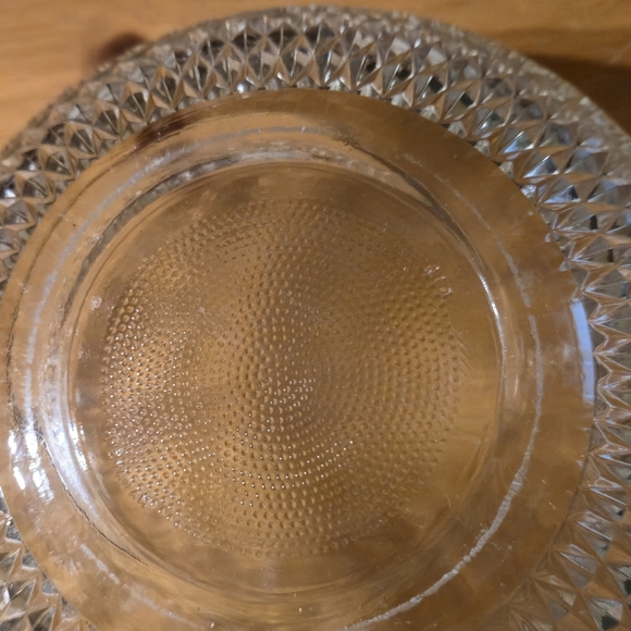 KIG Malaysia Vintage Floral Cotrafecore Pressed Glass Bowl - Picture 2 of 5